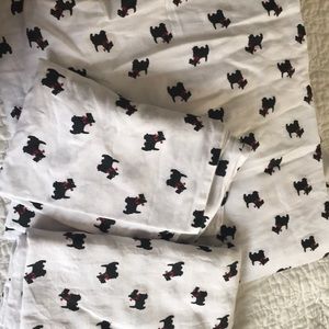 Full sized Scottie dog sheet set